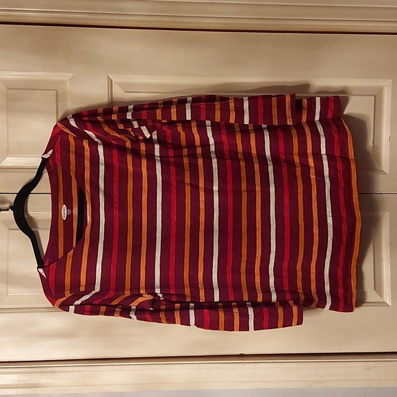 Striped tunic, 3/4 sleeves.Maternity . Old Navy L - Picture 1 of 5